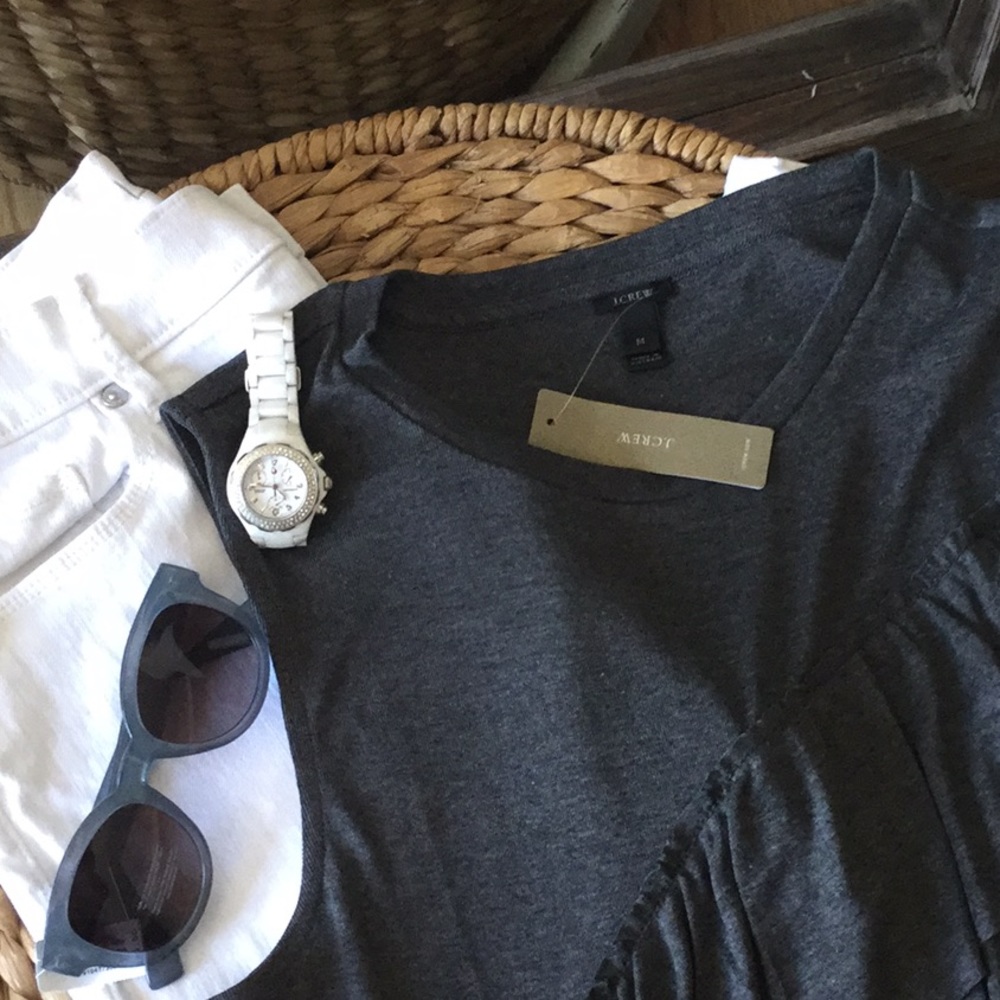 J.Crew Drapey Ruffle Tank Top - Picture 5 of 5